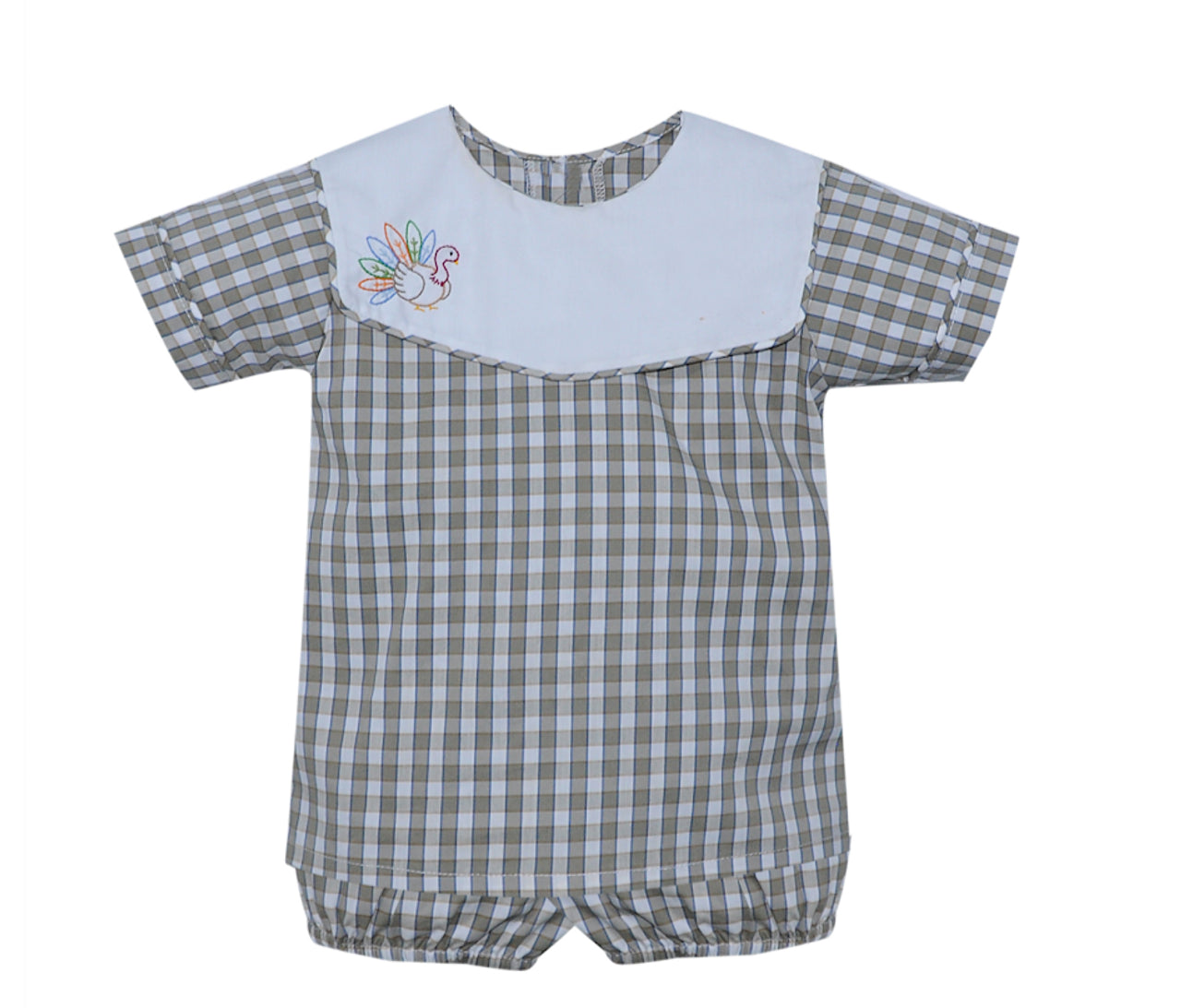 Embroidered Turkey Short Set