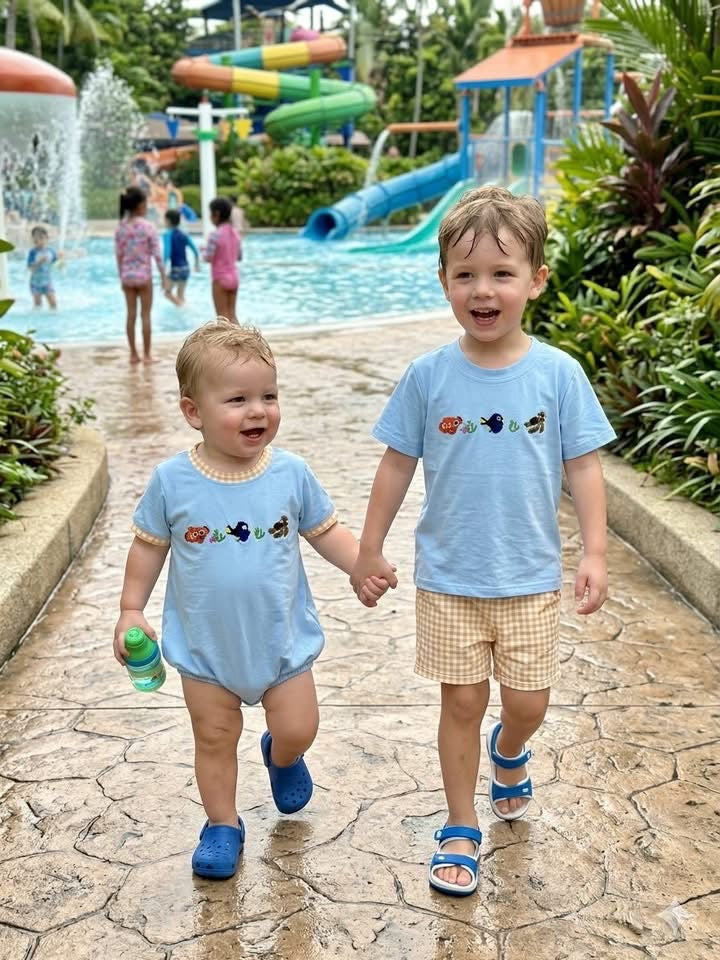 Fish Friends-French Knot Short set