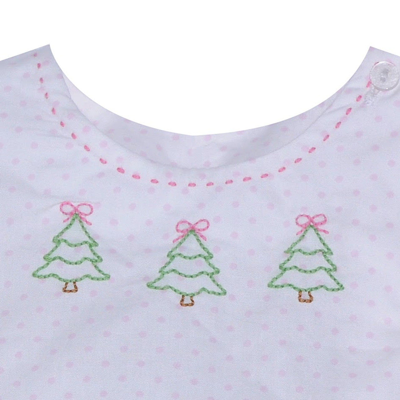 Girl Diaper Set-Christmas Tree-polka dot