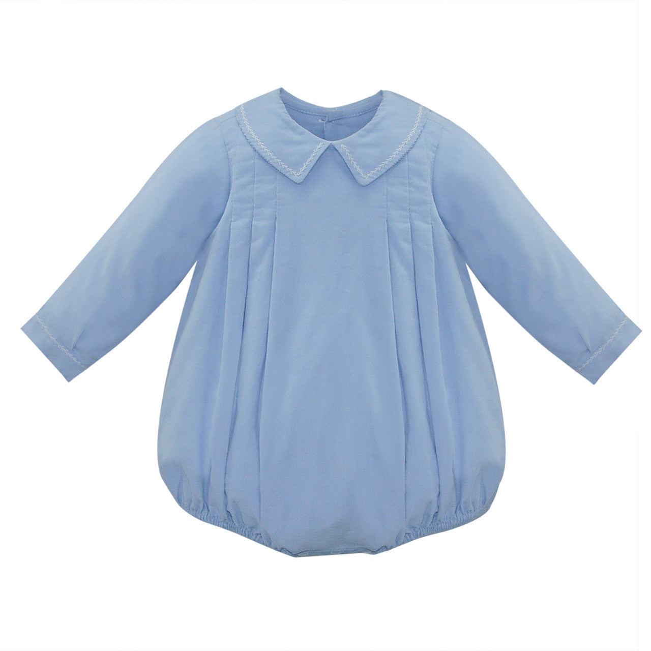 Kennedy Baby Blue Boy Bubble With White Stitching