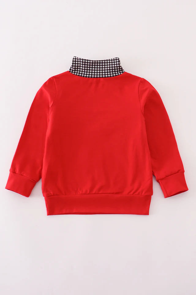 GEORGIA BULLDOG EMBROIDERY PULLOVER