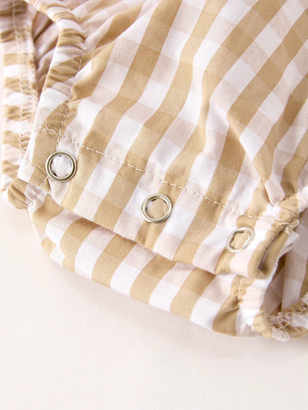 Fall Thanksgiving Lapel Plaid Turkey Embroidery Smocking Bow Baby Girls Romper