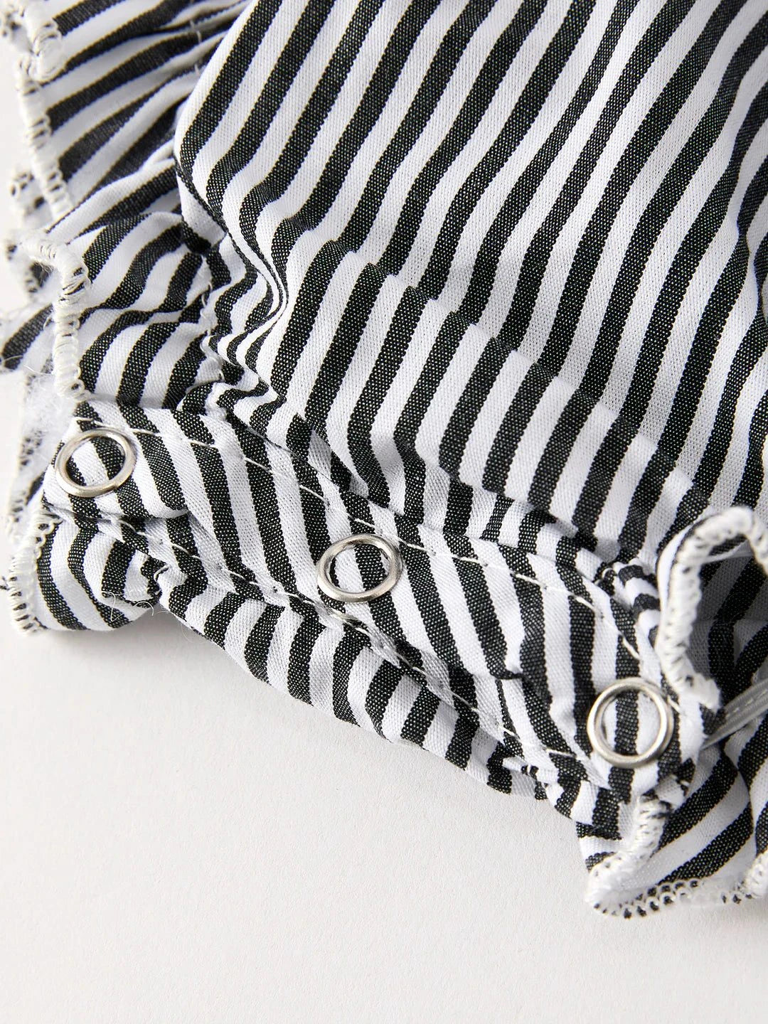 Halloween Striped "Trick Or Treat" Smock Embroidered Baby Girl Romper
