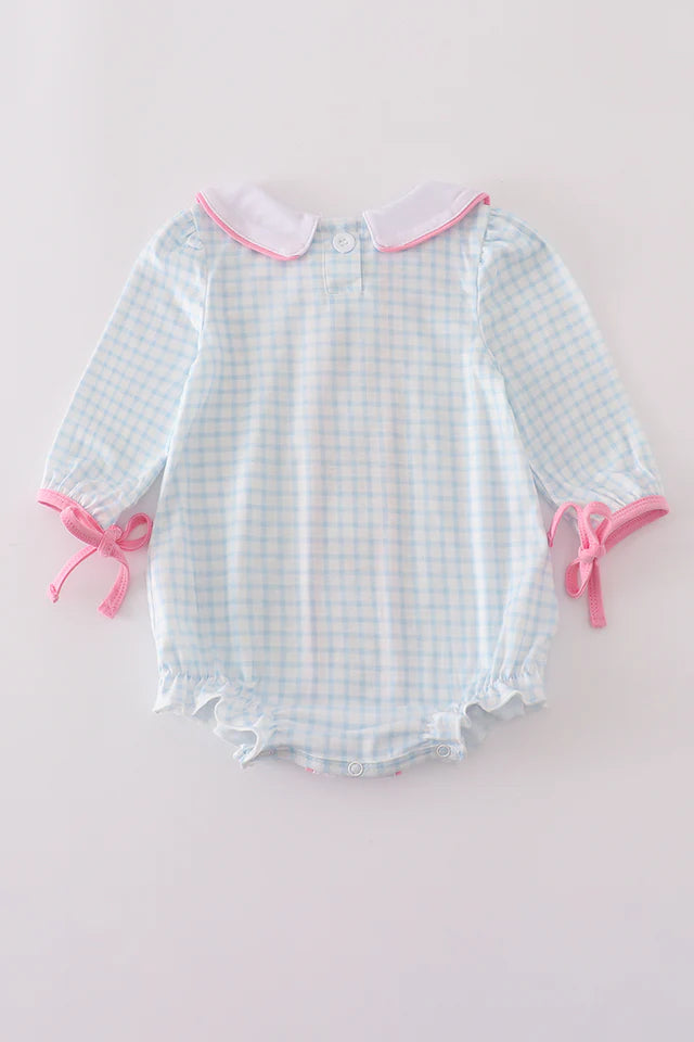 BLUE CHARACTER EMBROIDERY BUBBLE
