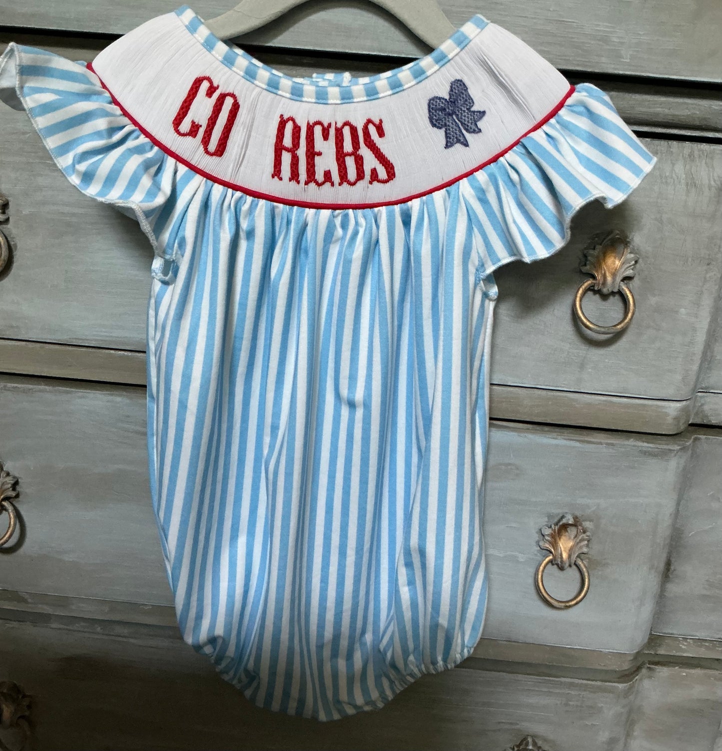 Ole Miss Bubble-Handsmocked