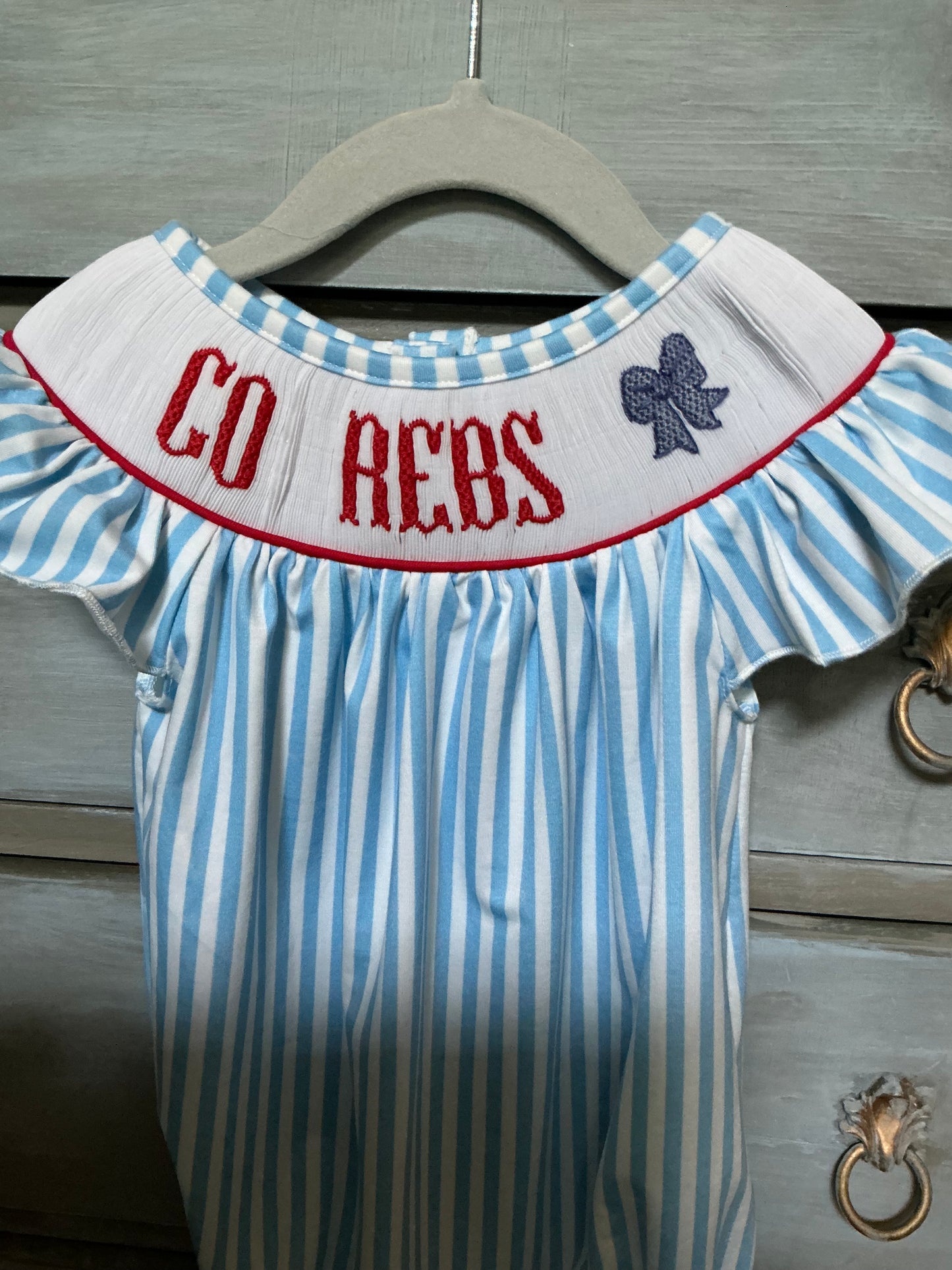 Ole Miss Bubble-Handsmocked