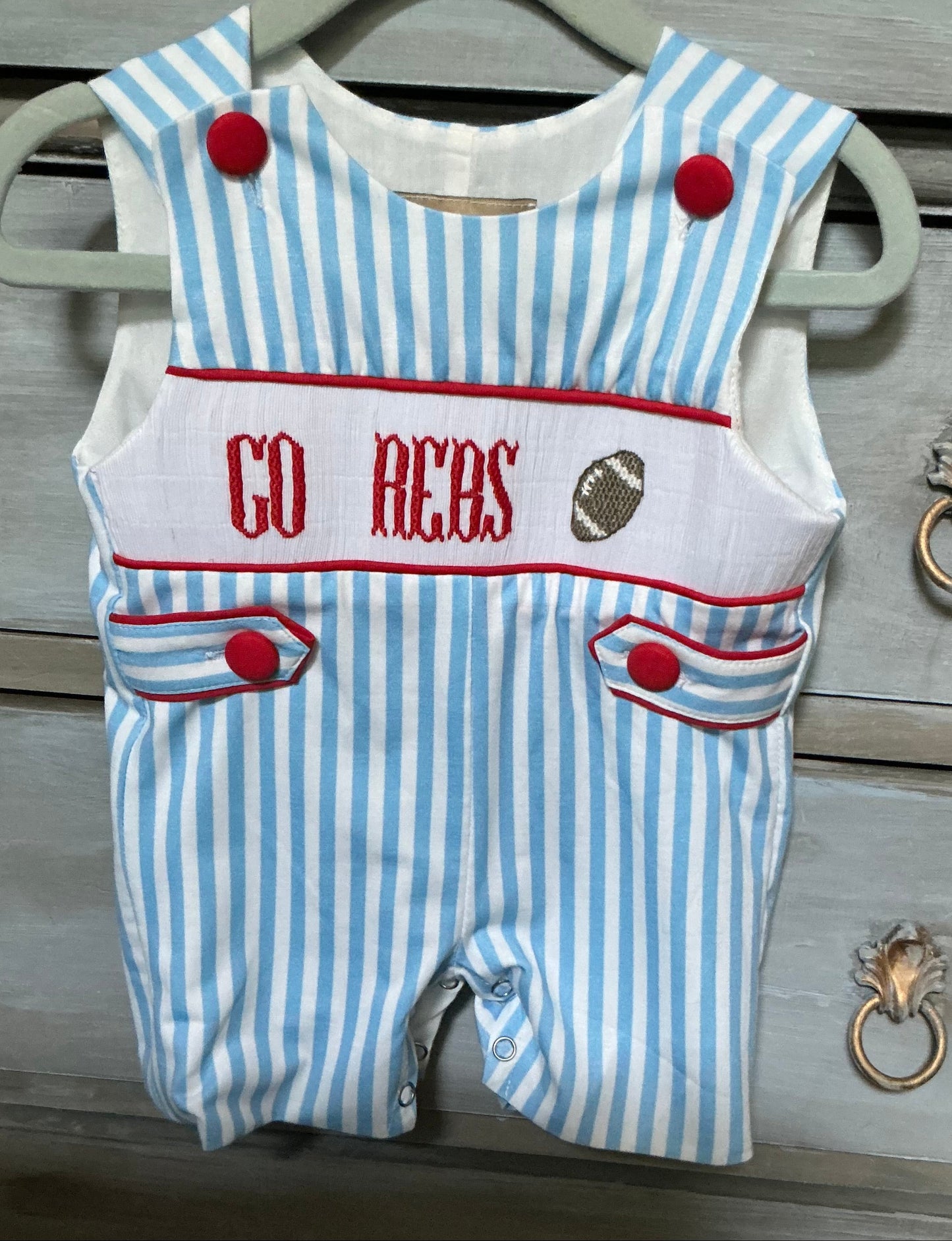 Ole Miss Shortall-Handsmocked