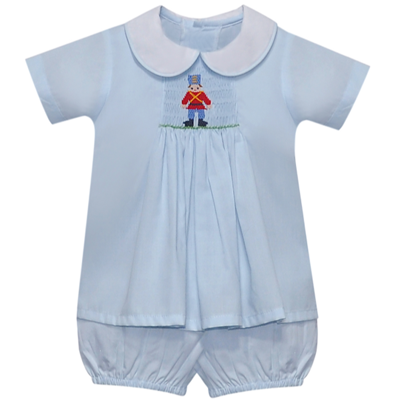 Nutcracker Smocked Short set