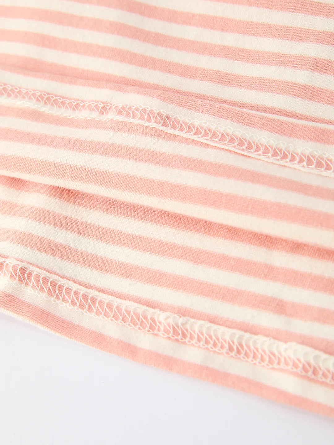 Embroidery Smocked Stripe Dress