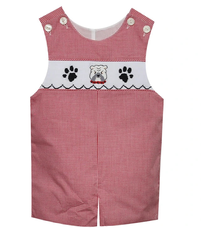 BULLDOG Red/Black Smocked Shortall