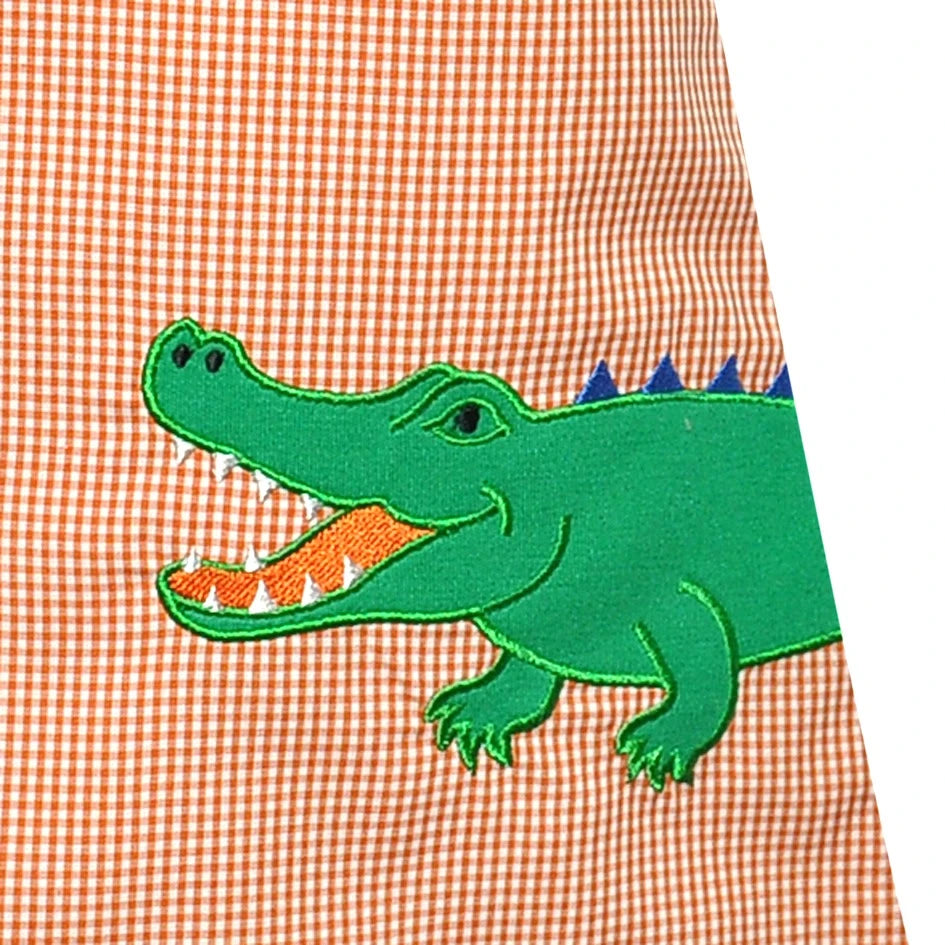GATOR Orange/Blue Appliqué Dress