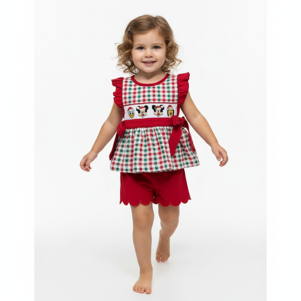 Handsmocked  Character Christmas set