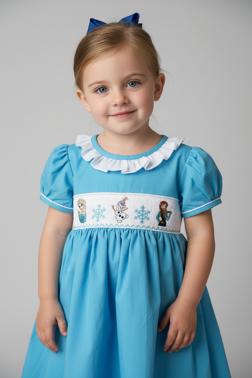 Smocked Frozen Princess Dress