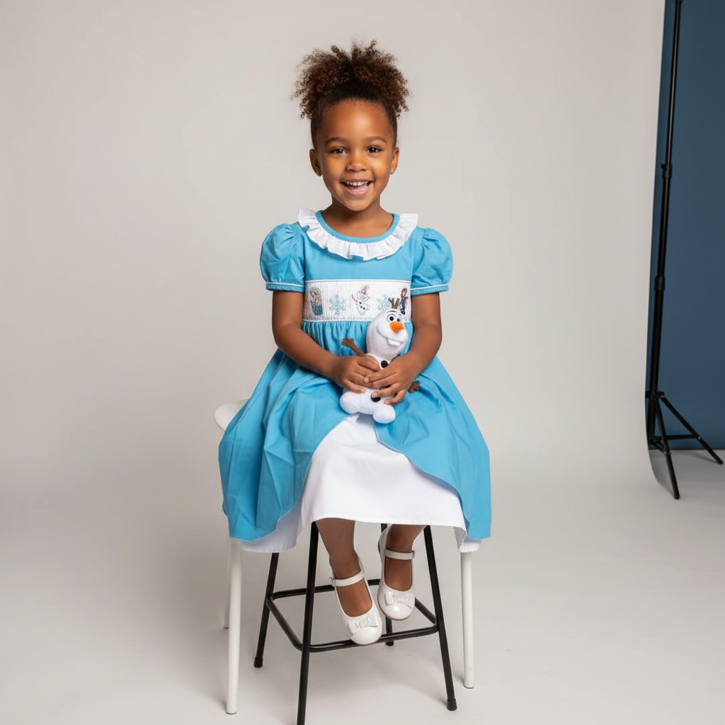 Smocked Frozen Princess Dress