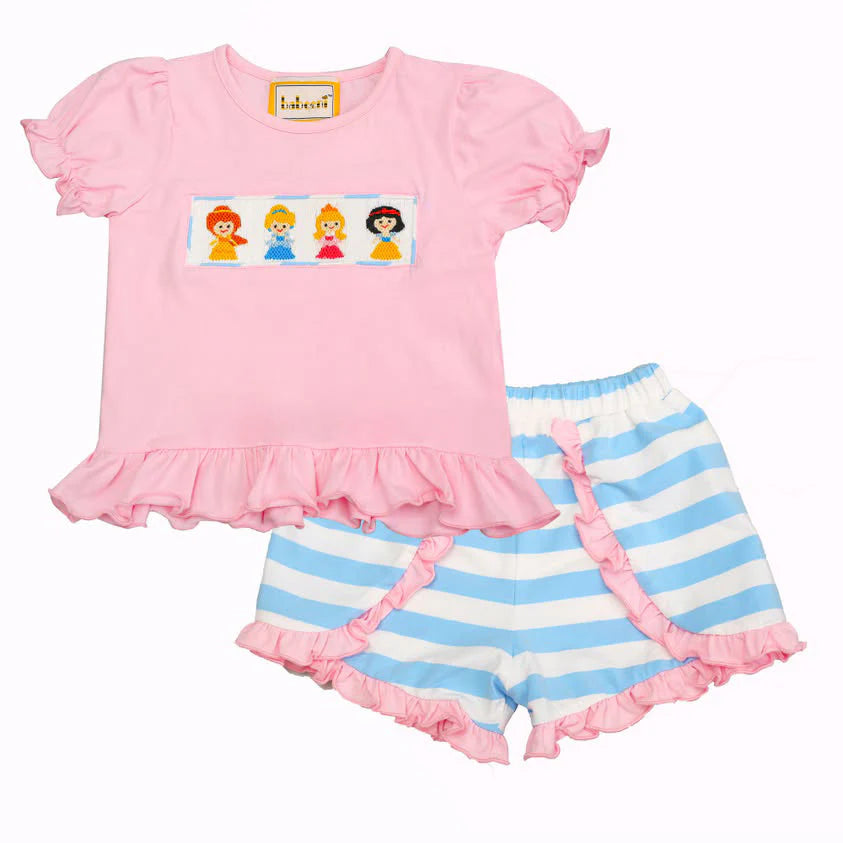 Lovely princess smocked girl set