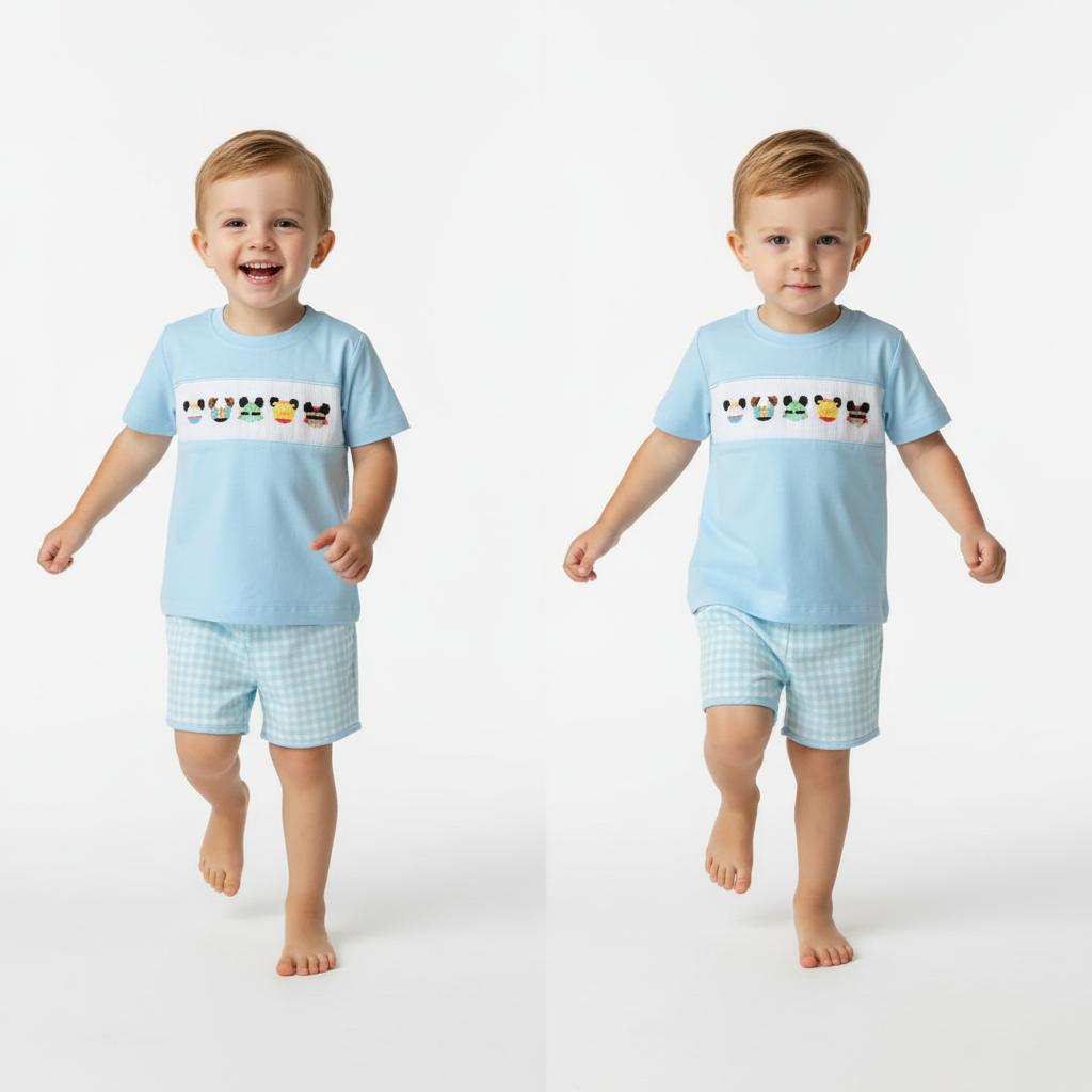 Handsmocked mouse character short set