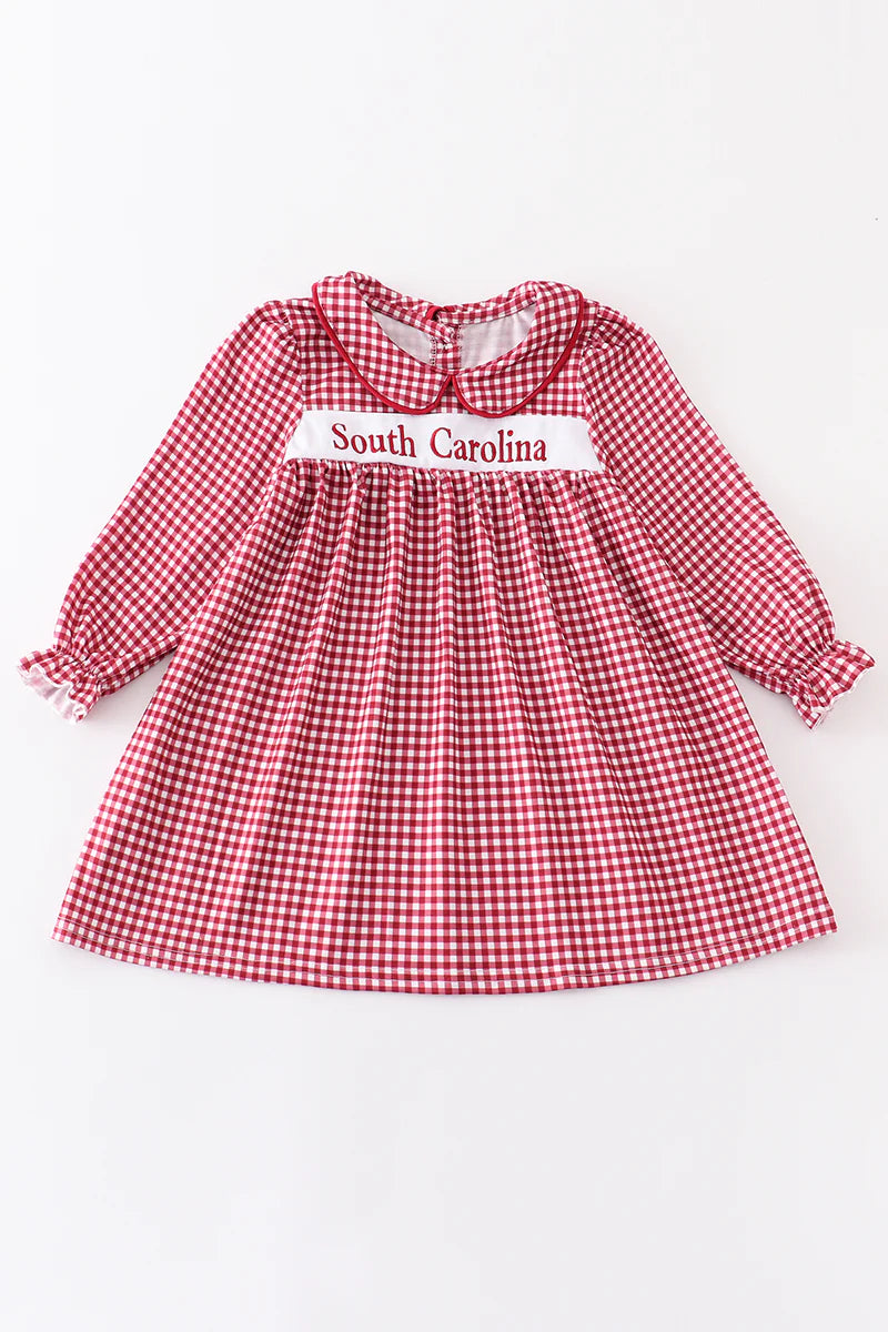 Red Plaid South Carolina Gameday Dress