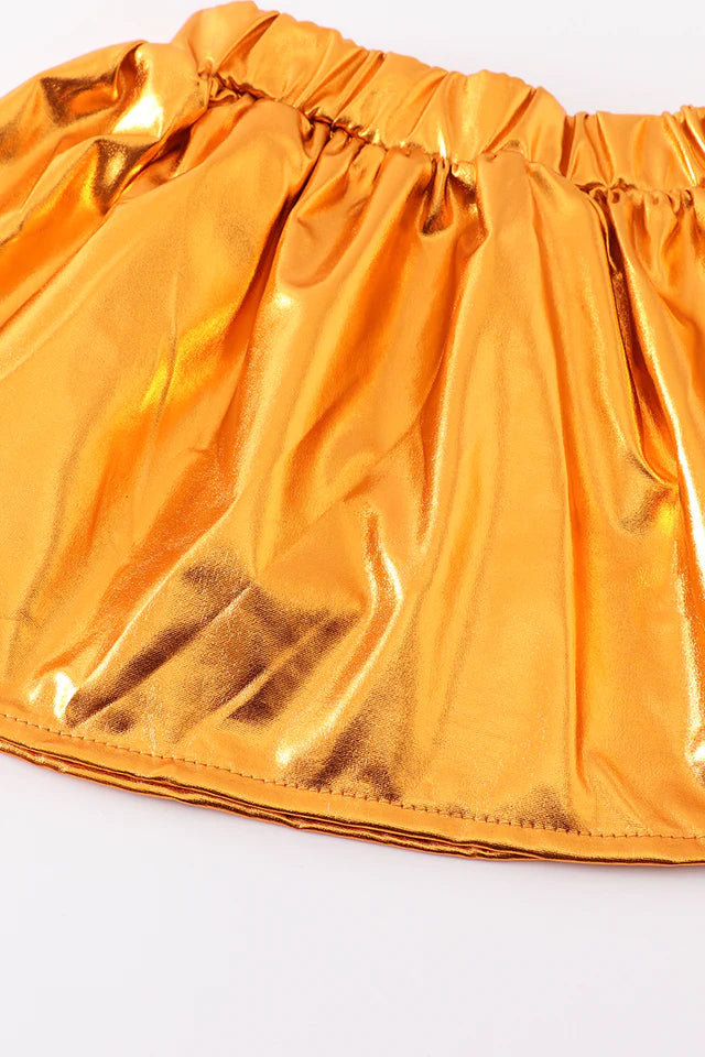 LSU tiger sequin laser skort set