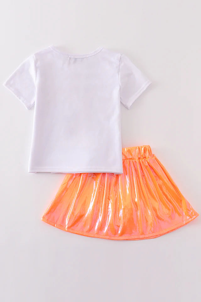 White Tennessee sequin laser skort set