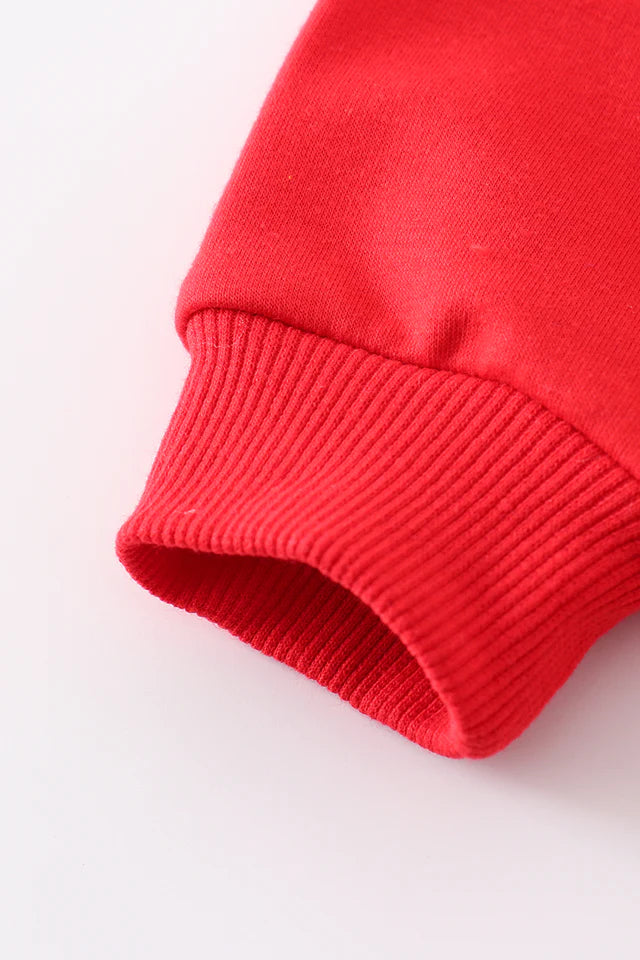 Red Georgia bulldog sequin sweatshirt