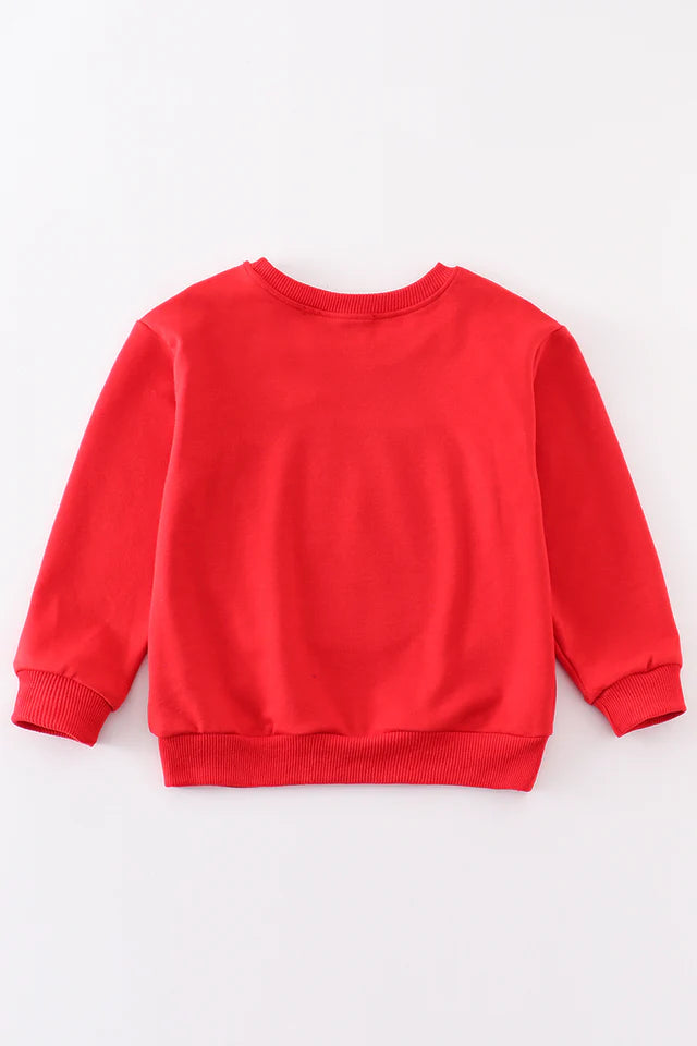 Red Georgia bulldog sequin sweatshirt