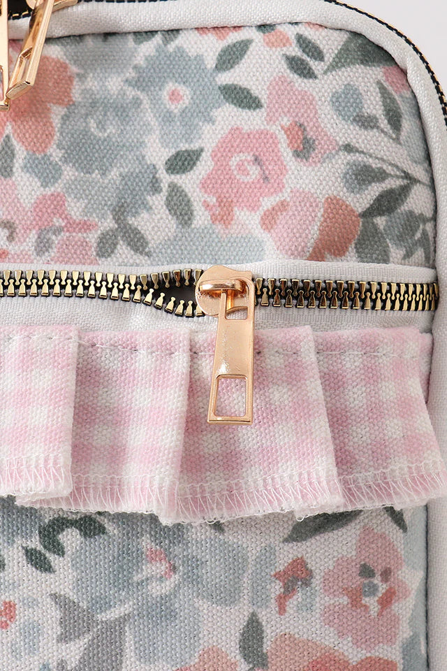 PINK FLORAL LUNCH BAG