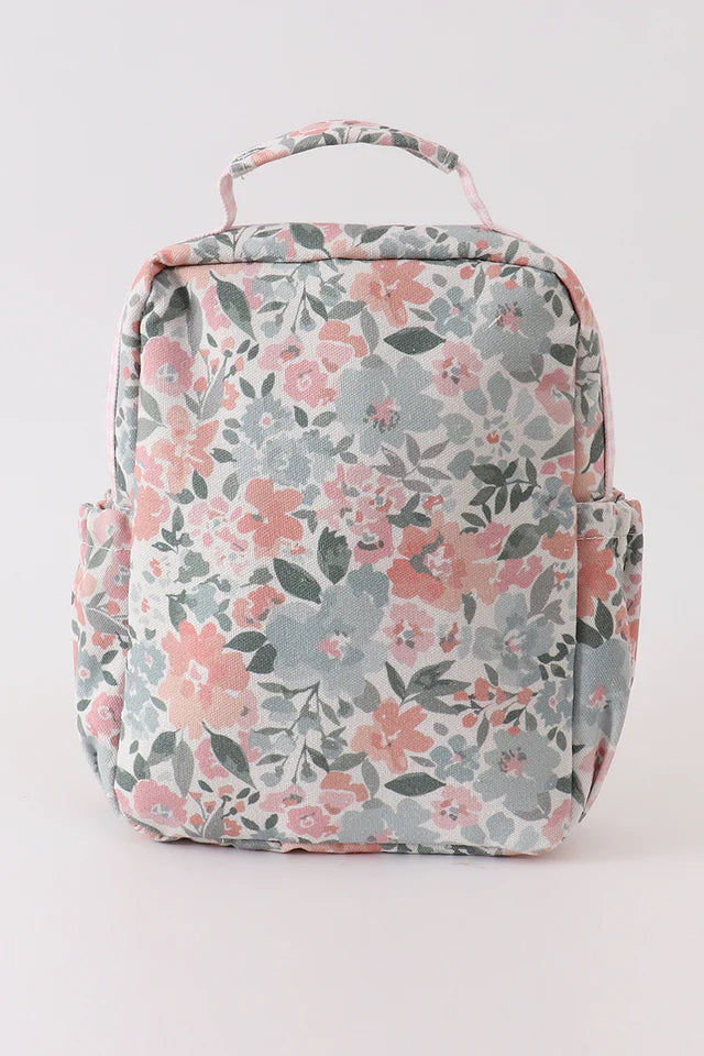 PINK FLORAL LUNCH BAG