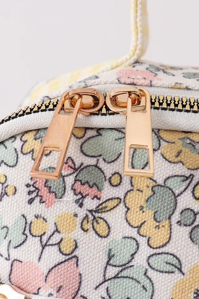 YELLOW FLORAL LUNCH BAG