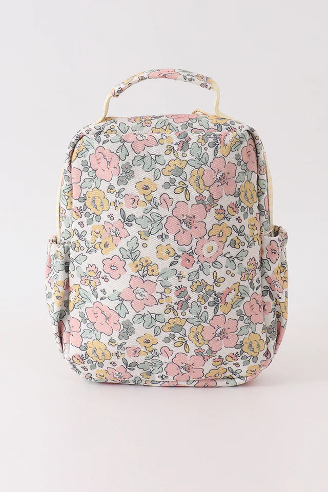YELLOW FLORAL LUNCH BAG