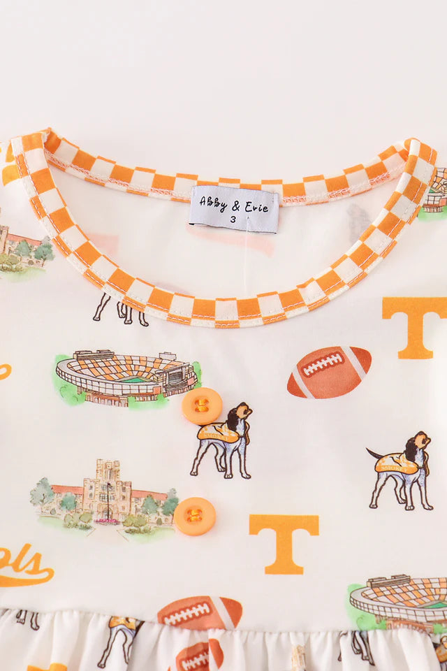 Tennessee football baby girl dress