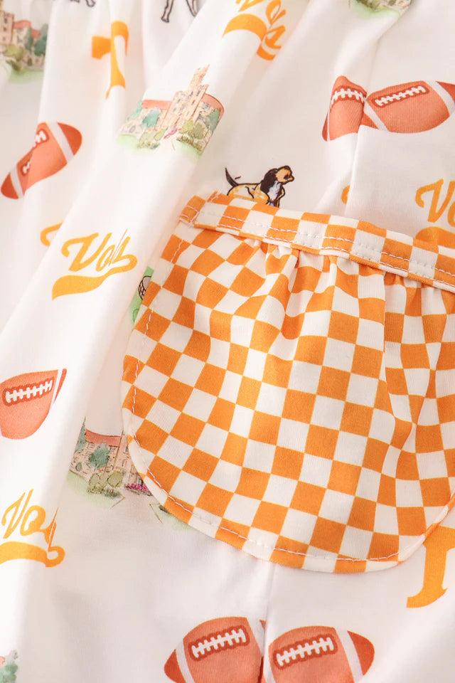 Tennessee football baby girl dress