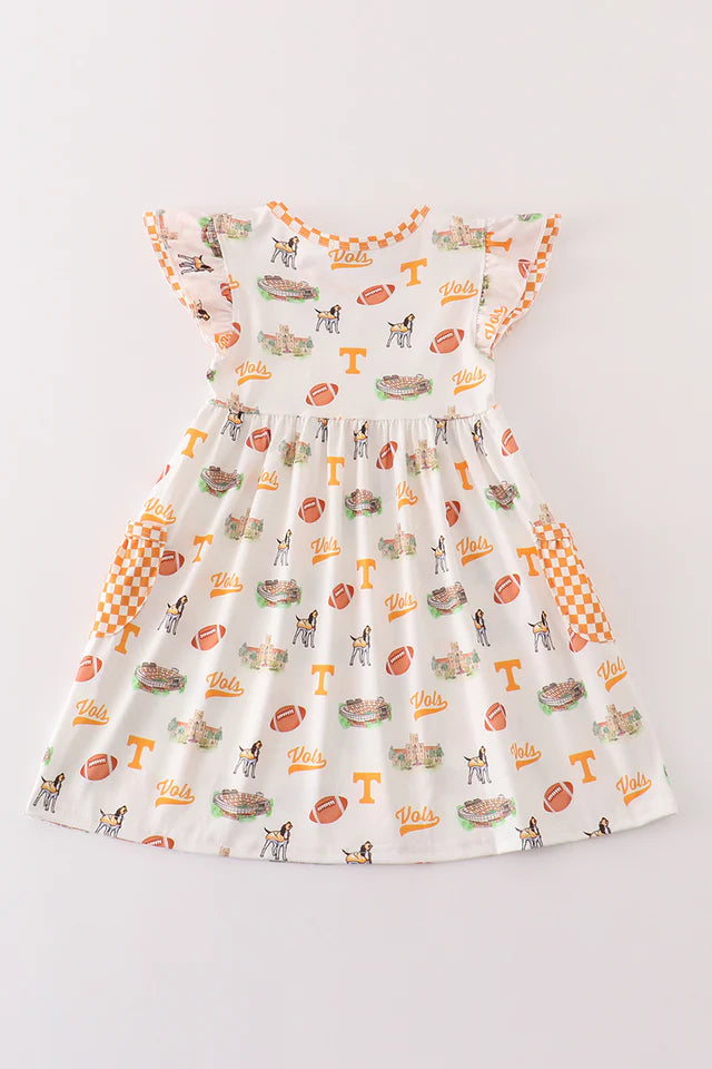 Tennessee football baby girl dress