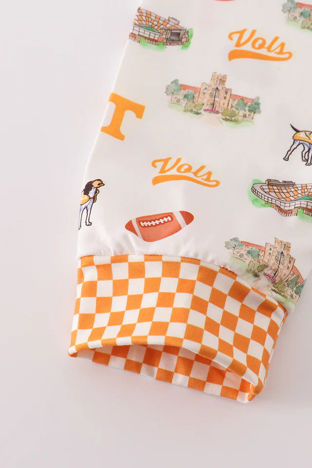 Tennessee football baby boy pajamas set