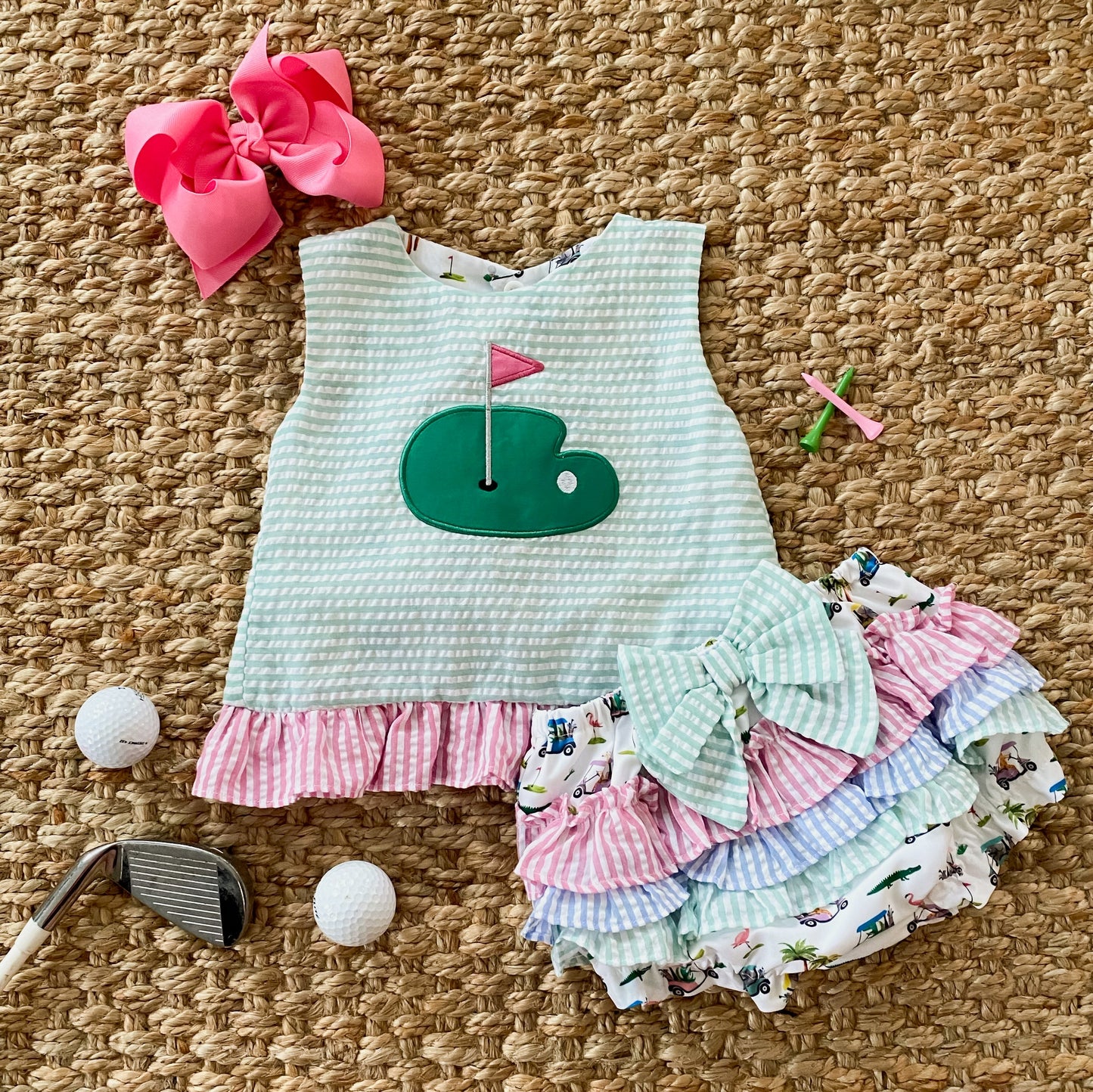 Reversible Girls The Palms Golf Swing Top Set