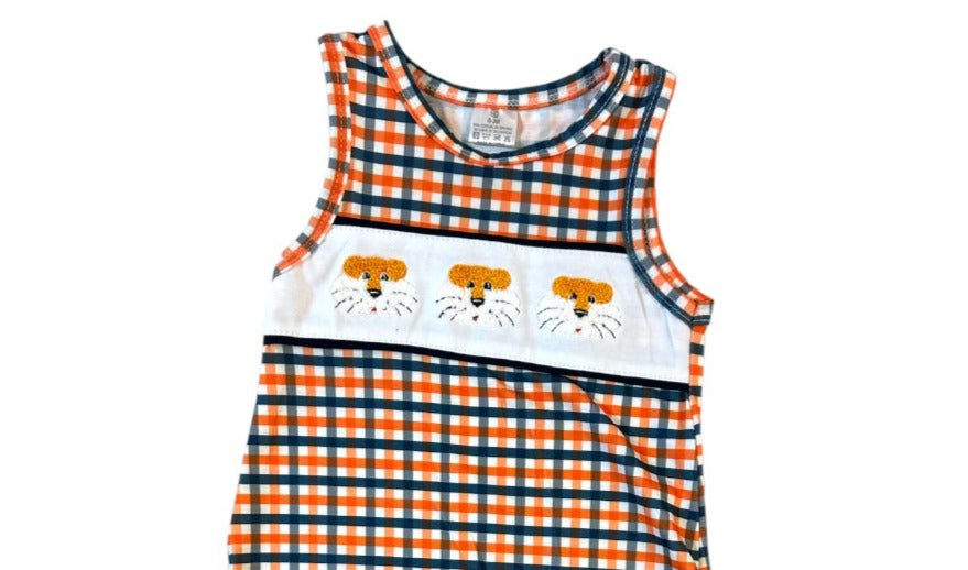 Tiger Gameday Romper-Auburn