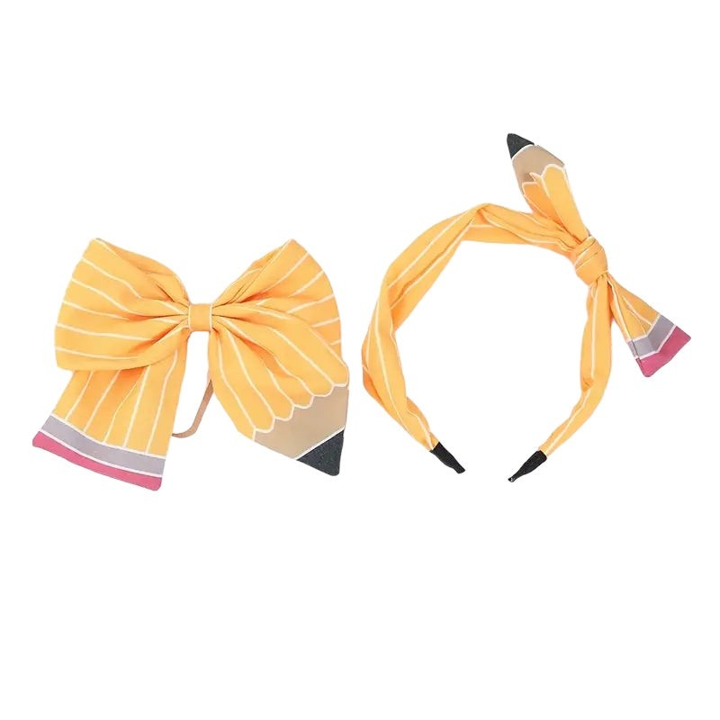 Pencil Headband & Bow Set