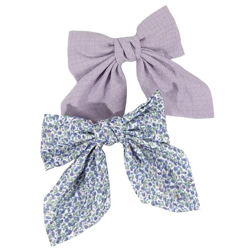 Lavender and floral Hairbow Set