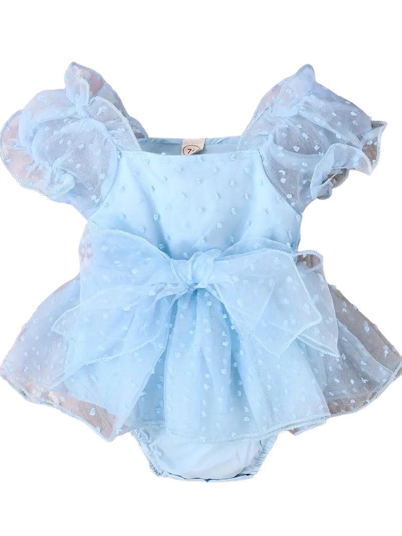 Blue Polka Dot Fairy Romper Dress