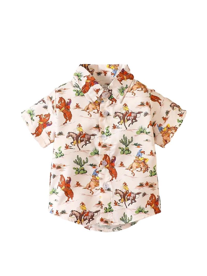 Western Graphic Short Sleeve Shirt