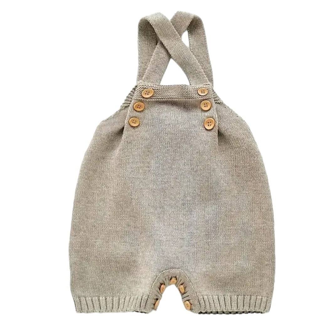 Grey cable knit sweater one piece