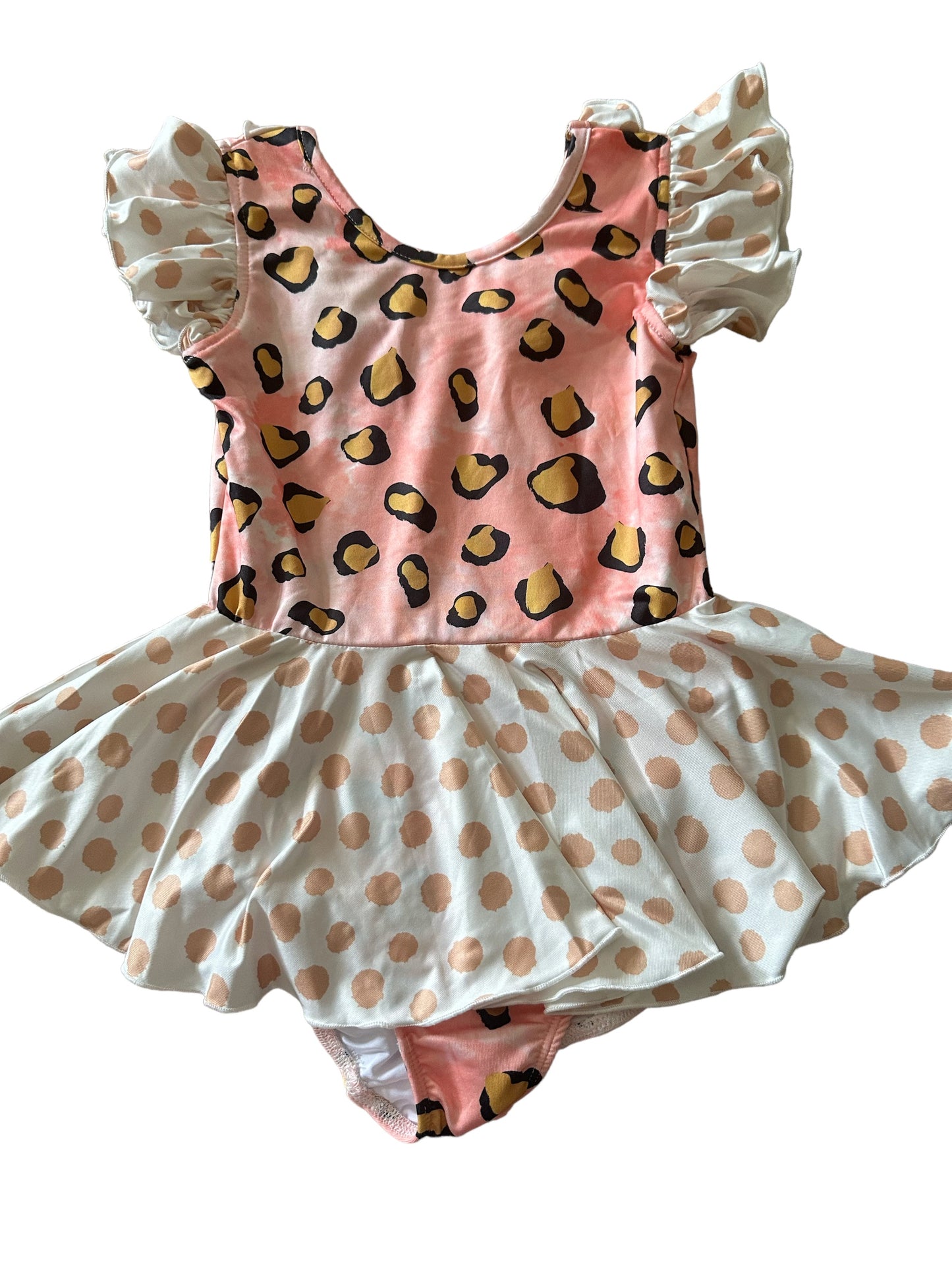 polka dot dance leotard