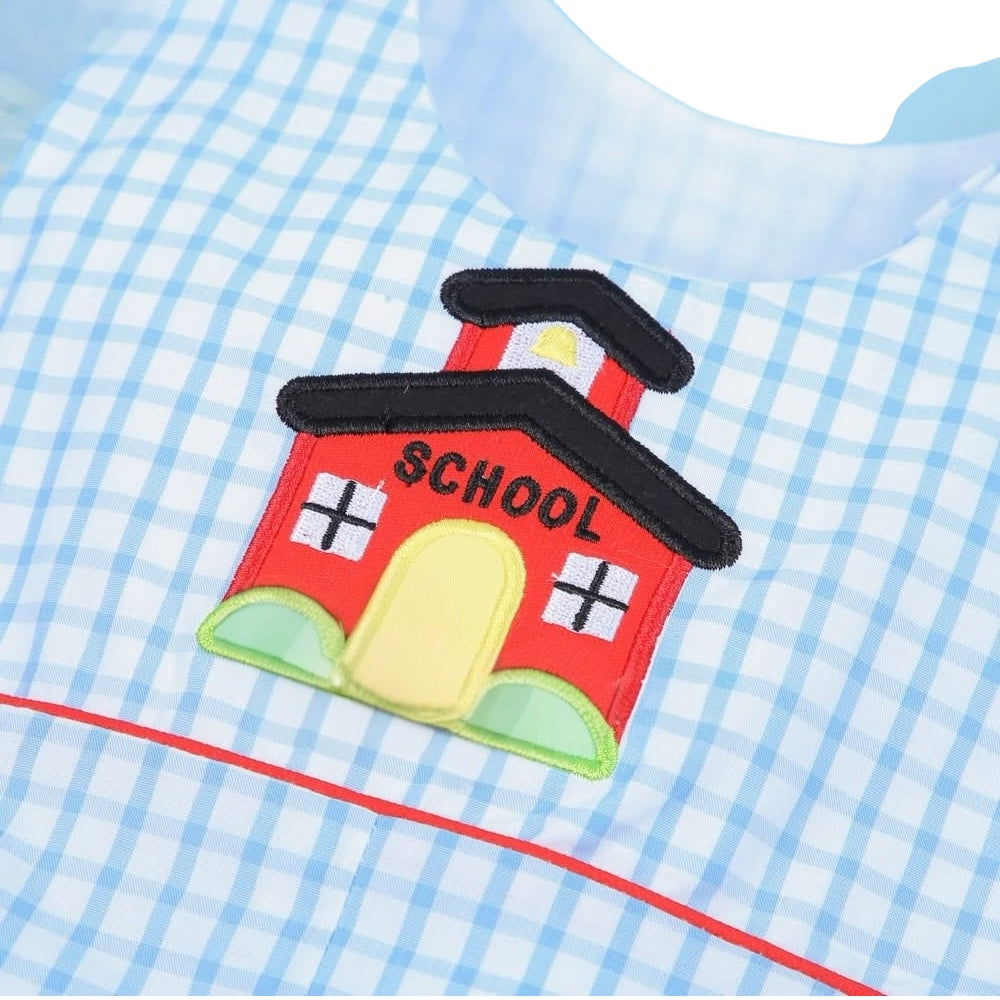 Back to School Appliqué boy Shortall