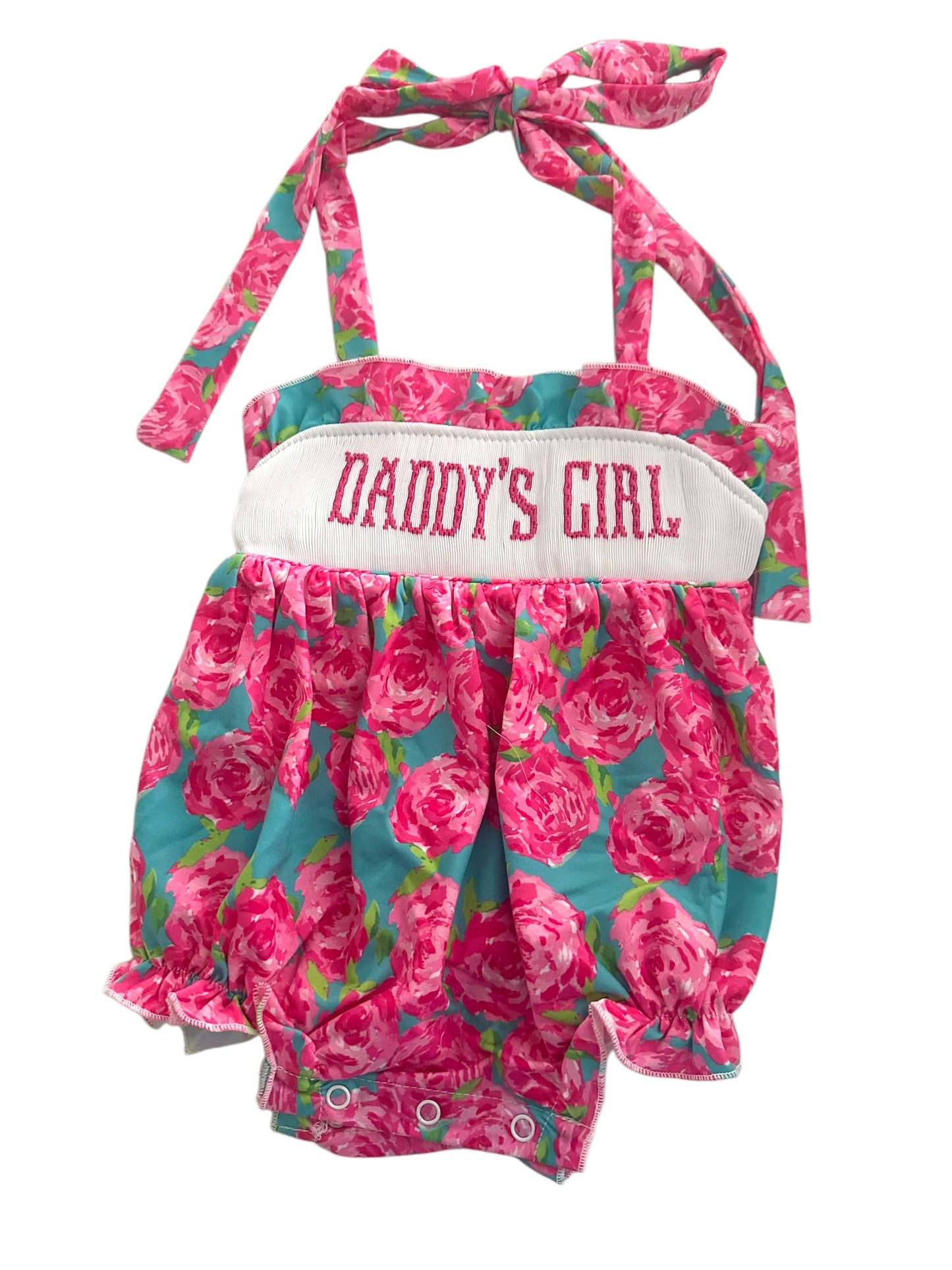Daddy’s girl handsmocked bubble