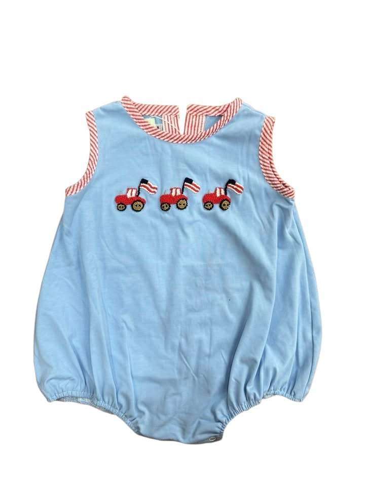 Patriotic French knot boy bubble,