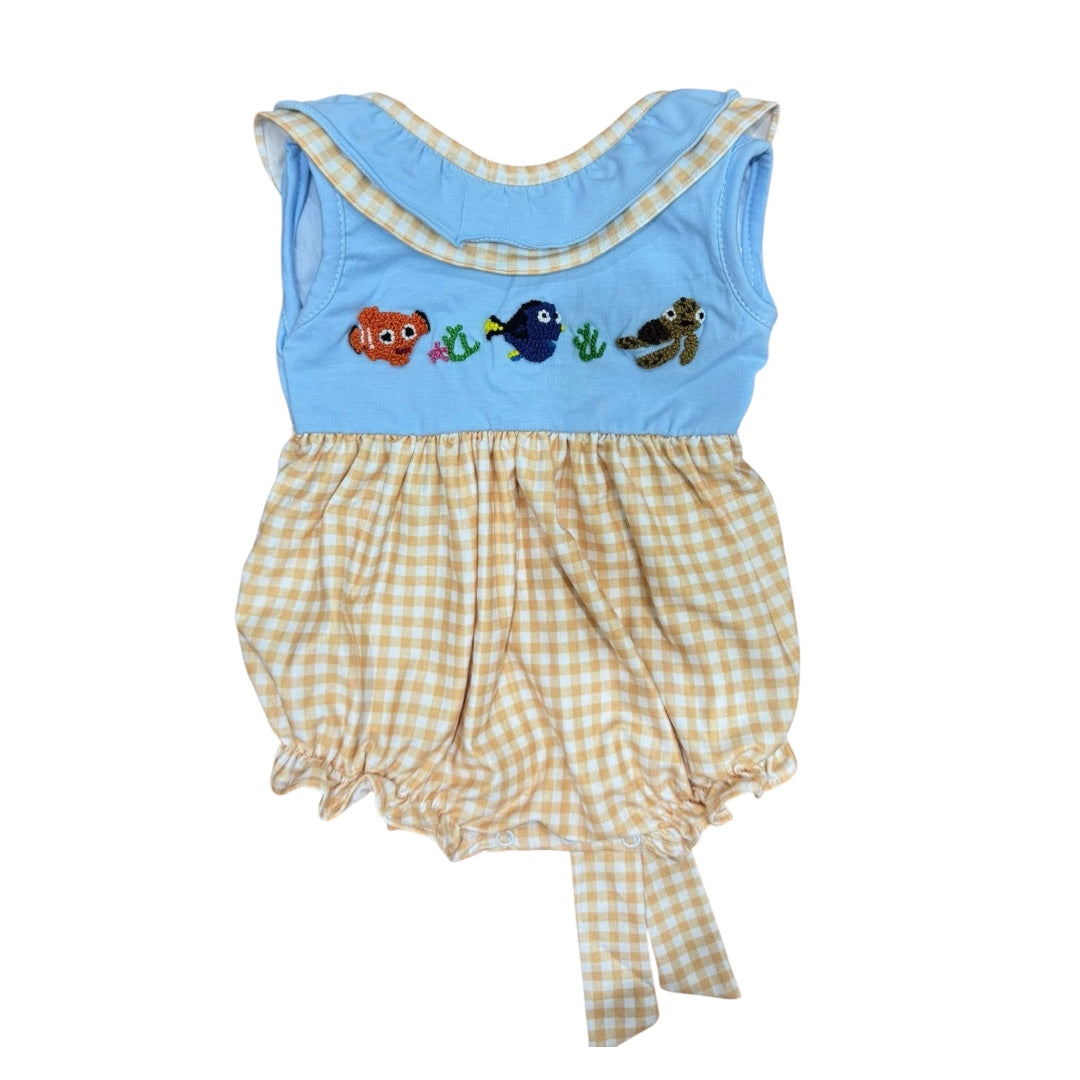 French knot Fish Friend Bubble