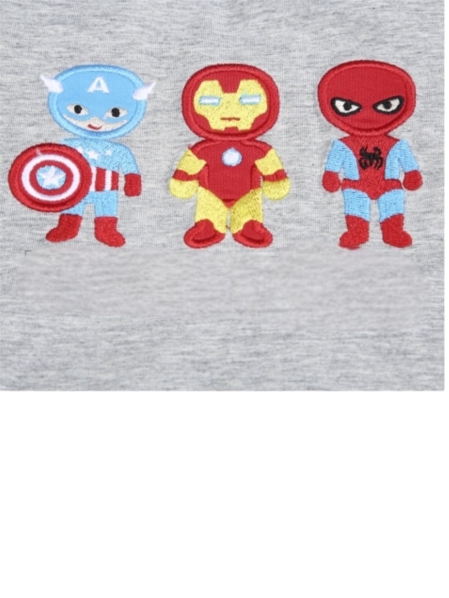 Boys AppliqueSuper Hero short set