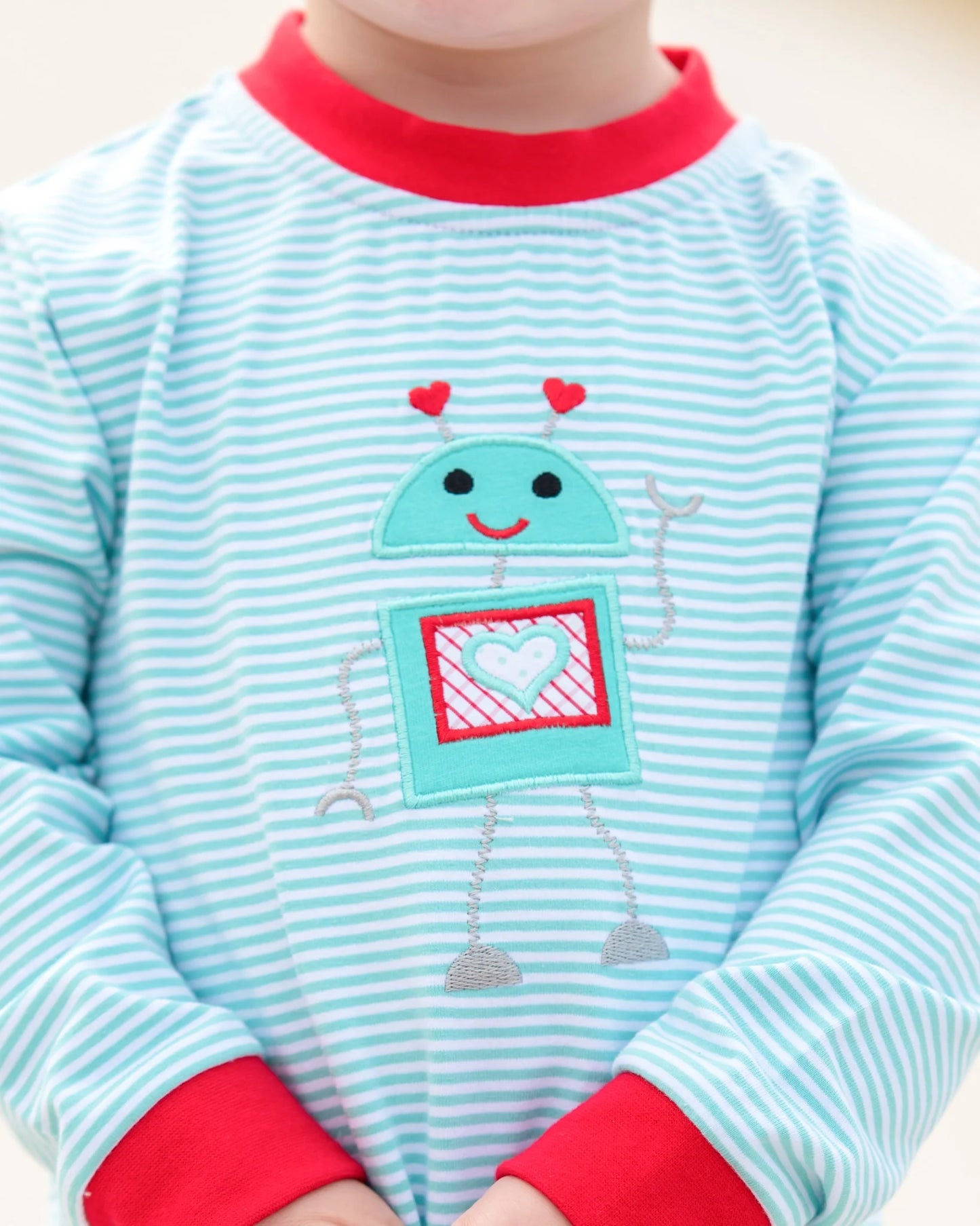 Valentines - Robot Heart Romper