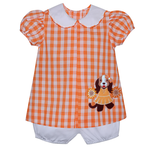 Tennessee Girls Applique Cheer Bloomer Set- Gameday