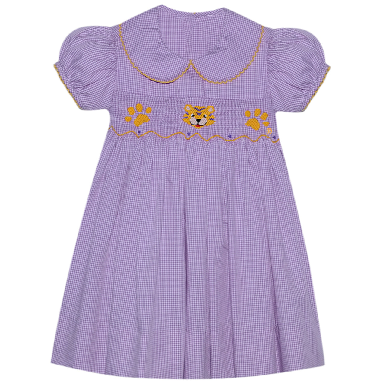 Purple/Gold Smocked Dress LSU