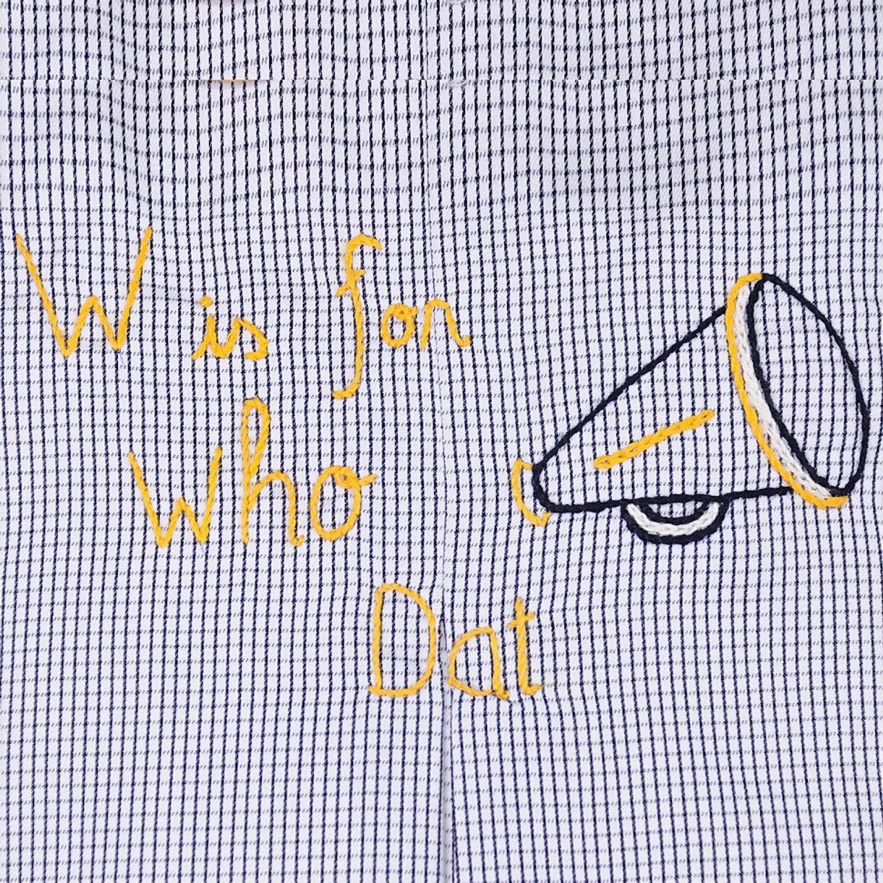 Embroidery Shortall - Black/Gold-Football